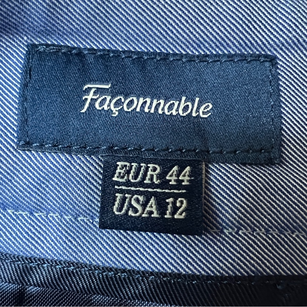 Faonnable Sky Blue Multi- Button Front Pants - image 6